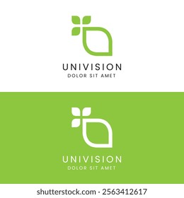 Univision Nature Green Logo O Letter