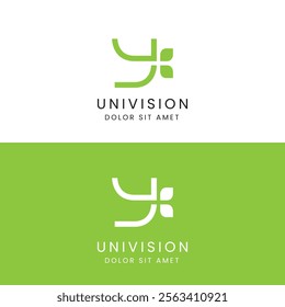 Univision Nature Green Logo Y Letter