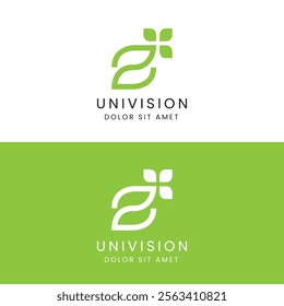 Univision Nature Green Logo Z Letter