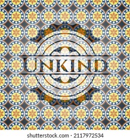 Unkind arabesque emblem. arabic decoration. 