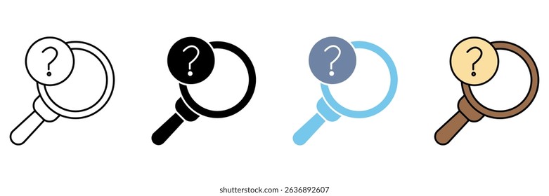 UNKNOWN concept line icon. Simple element illustration.