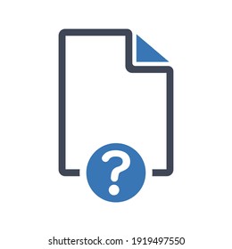 Unknown File Icon (vector Illustration)