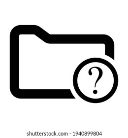 unknown folder icon design vector