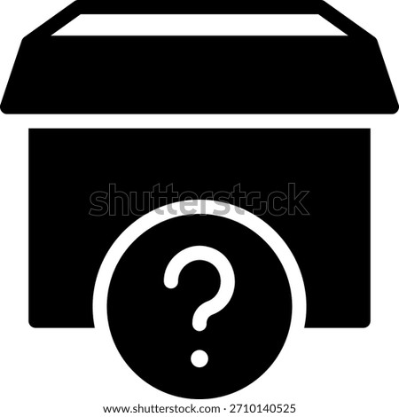 unknown glyph icon illustration vector