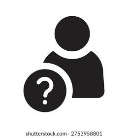 Unknown icon. Vector and glyph