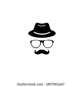 Unknown Man In Hat. Inspector. Detective Icon