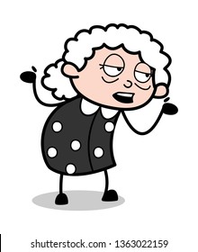 Unknown - Old Cartoon Granny Vector Illustration