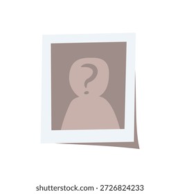 Unknown person icon vector, mysterious man vector image, anonymous person profile photo placeholder icon, flat vector illustration 