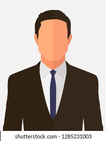 Unknown person silhouette.  Profile picture, silhouette profile. Man avatar profile. Male profile icons.
