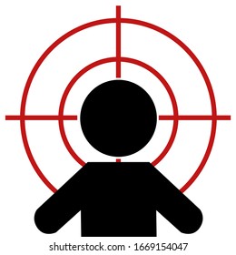 unknown person in the target