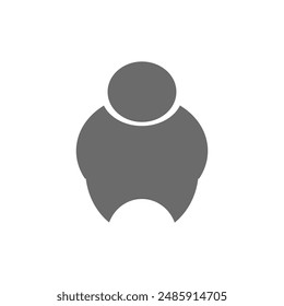 unknown profile icon with gray scale, human icon,user icon, vector design