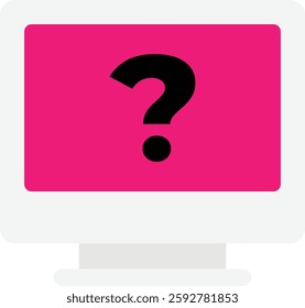 Unknown Question Problem Icon Vector Flat Illustration