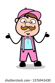 Unknown - Retro Delivery Man Vendor Vector Illustration