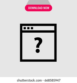 Unknown source vector icon, Nameless source symbol. Simple, modern flat vector illustration for mobile app, website or desktop app 