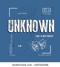 Unknown T Shirt Design Template
