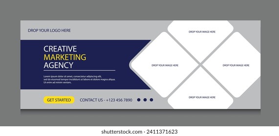 Unleash creativity with our captivating Creative Marketing Agency Webinar Template! Elevate your brand's online presence effortlessly. Stand out in the digital realm!
