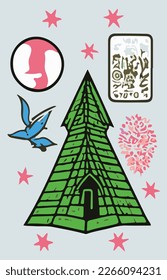 Unleash the mystique in your designs with our enigmatic esoteric vector elements. A must-have resource for any designer looking to add a touch of mystery and intrigue.
