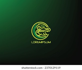 Unleash the power of the crocodile with our captivating logo. Perfect for brands that signify strength and resilience.