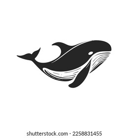 Unleash the power of your brand with an elegant whale logo.