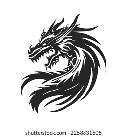 Unleash the power of your brand with a stylish dragon logo.