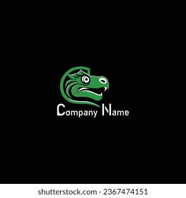 Dé rienda suelta al poder primario con nuestro dinámico logotipo de cabeza de dinosaurio. Haz rugir tu marca con fuerza e historia.