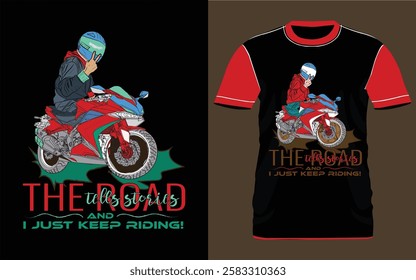 Unleash the spirit of the open road with this bold motorcycle illustration T-shirt design! Crafted with precision and passion, this artwork showcases a high-detail motorcycle, capturing the essence of