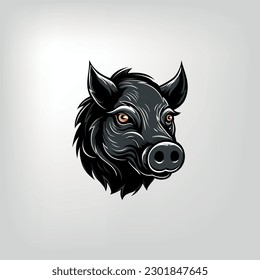 Unleash the untamed power of your brand with our captivating logo featuring a majestic boar's head. Embody strength, determination, and leadership to leave a lasting impression. 
