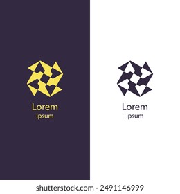 Unleash your brand's potential with this dynamic abstract logo. Perfect for any business, this high-quality vector design allows you to personalize colors and add your brand name easily.