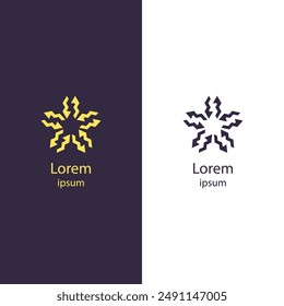 Libera el potencial de tu marca con este dinámico logotipo abstracto. Perfecto para cualquier negocio, este diseño de Vector de alta calidad le permite personalizar colores y agregar su nombre de marca fácilmente.
