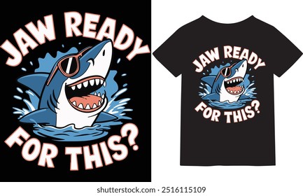  Libere a sua besta interior com a nossa ousada camiseta "Jaw Ready for This". Apresentando um gráfico ousado de uma mandíbula feroz, esta camisa é perfeita para aqueles que estão sempre preparados para enfrentar desafios com 