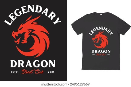 Unleash your inner dragon with this stylish t-shirt featuring a legendary dragon design. With intricate details and bold artwork, this tee is perfect for dragon enthusiasts and fantasy lovers alike.