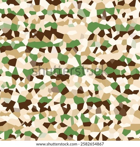Unleash your inner warrior with this mesmerizing camouflage pattern.  A stunning blend of greens, browns, and beige for a truly unique and tactical aesthetic.