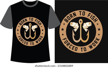 Unleash Your Passion with Trendy Fishing T-Shirt Designs. Fishing Vector Graphics.