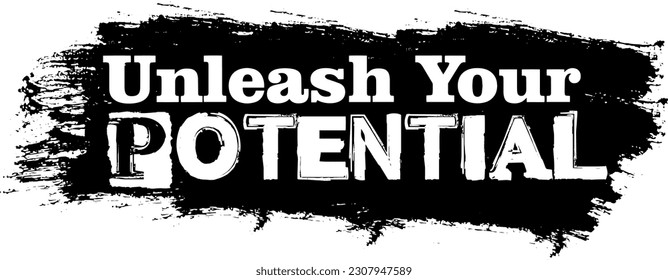 Unleash Your Potential: Calligraphy Text Logo, Banner, and Poster for In-Demand T-Shirt Printing, Trending Calligraphy Text Art: Unleash Your Potential Logo, Banner, and Poster for T-Shirt Printing