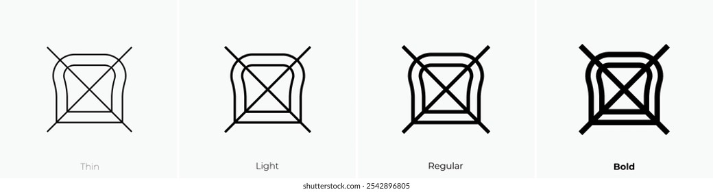 unleavened icon. Thin, Light Regular And Bold style design isolated on white background