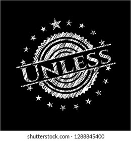 Unless written with chalkboard texture
