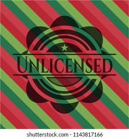 Unlicensed christmas badge.