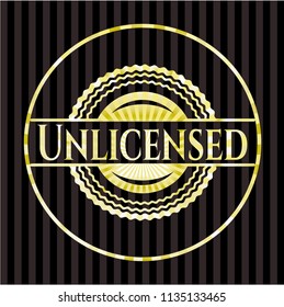 Unlicensed gold emblem