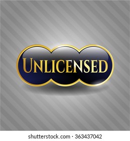 Unlicensed gold emblem