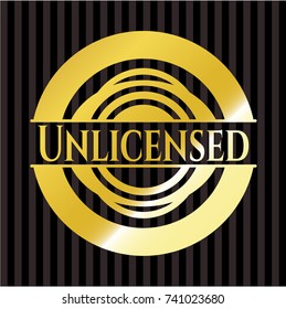 Unlicensed gold emblem