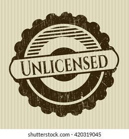 Unlicensed grunge stamp