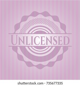 Unlicensed pink emblem