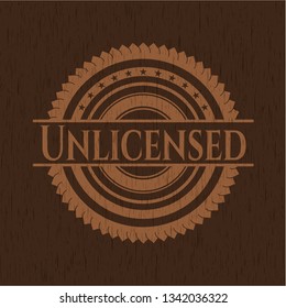Unlicensed retro wood emblem