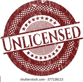 Unlicensed rubber stamp