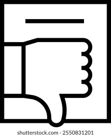 im Gegensatz zu Symbol. Dünnes lineares Design einzeln auf weißem Hintergrund