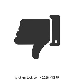 unlike, thumb down icon design vector