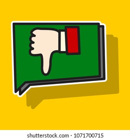 unlike vector icon. Sticker web pointer in eps 10 for webdesign and smartphone applications.