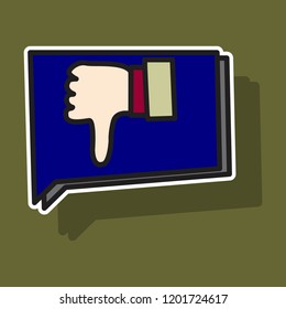 unlike vector icon. Sticker web pointer in eps 10 for webdesign and smartphone applications.