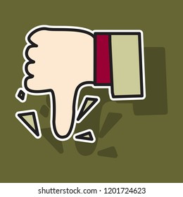 unlike vector icon. Sticker web pointer in eps 10 for webdesign and smartphone applications.