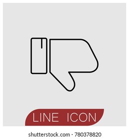 Unlike vector line icon.